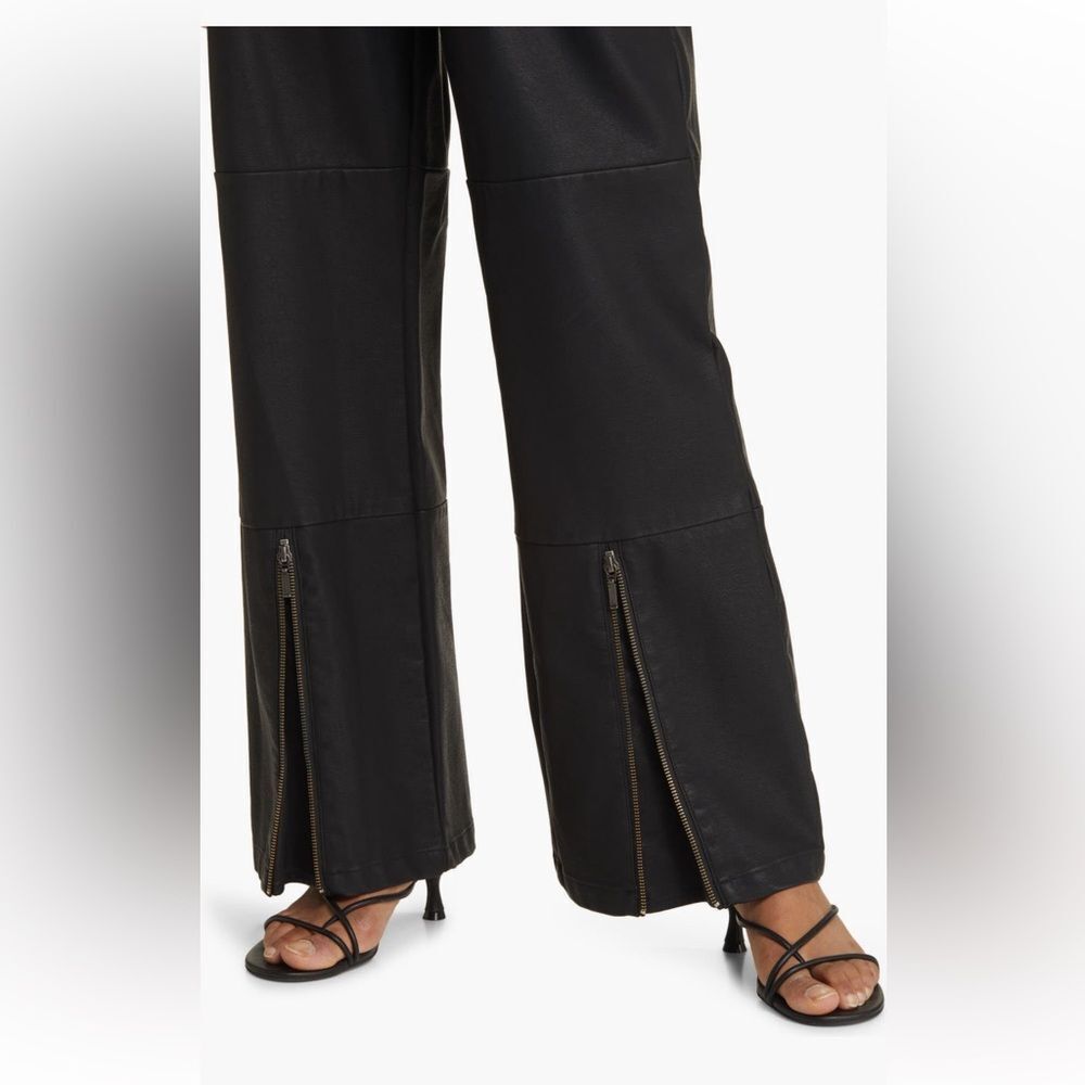 HONOR THE GIFT faux leather black pants, size medium, NWOT